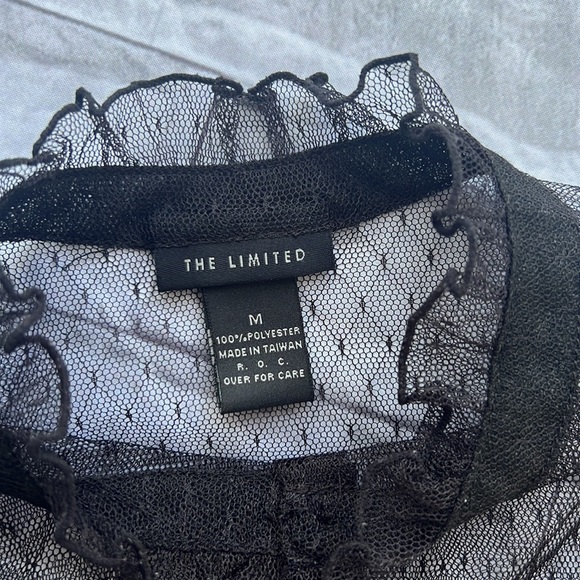 80’90’s sheer Swiss dotted blouse size medium The limited - Picture 5 of 6